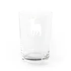 可愛さと暴力のヤギと花 Water Glass :back