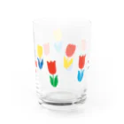 白鳥座-shiratoriza-のとことこチューリップ Water Glass :back