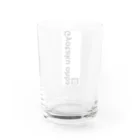 G-HERRINGのプレートサイン（Gyotaku Ohba） Water Glass :back