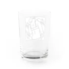 まどろみの温度のうしろすがた 白 グラス反対面