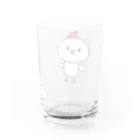 雌鶏商店のかわいいとりの雌鶏 Water Glass :back