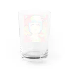 ヨシアキのスーツのお姉さん〜お茶目なポーズ〜 Water Glass :back