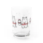 美味しいペンギンのしろねこミルクグラス Water Glass :back