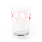 ようなぴしょっぴんぐまーとのにこにこフラワー赤 Water Glass :back