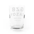 GYOtheBOO（餃子部GZB）の鏡で見ると“GYOZABU” Water Glass :back