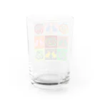 うさぎのきた道&のごばんのめCベタ Water Glass :back