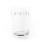 サエタロのお店/SUZURI店のトラchanビール-black Water Glass :back