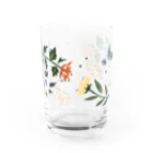 よねこめのbotanical flower Water Glass :back