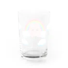 ど～ぶつ大連発のうるうるうさちゃ Water Glass :back