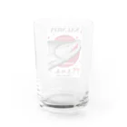 G-HERRINGの鮭！（色丹島；SALMON）あらゆる生命たちへ感謝をささげます。 Water Glass :back