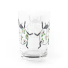 GYOBAYUMIの花柄てんとう虫 グラス Water Glass :back