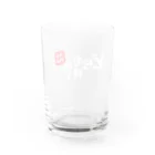 渋谷円山どらむん横丁のどら横ロゴ グラス 白字 Water Glass :back