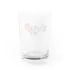 渋谷円山どらむん横丁のどら横ロゴ グラス 黒字 Water Glass :back