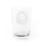 Floris Fiolia by 星丘空の【日本画✖️切り絵】ヒヤシンスと猫 Water Glass :back