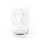 こめひとつぶ。のゆるねこさんとひよこさん。 Water Glass :back