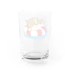 滝さんちの6コギ(コーギー)のプカプカ浮かぶ空(くう) Water Glass :back