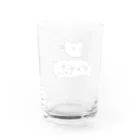 ISLANDALLのほめるねこ Water Glass :back