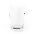 にしむー食堂の雑貨屋さんの春のフルサンセット(文字といっしょ） Water Glass :back