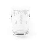 うさぎのきた道&の白黒木兎e Water Glass :back