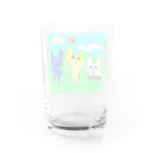 ねことこねこのなつうんどう Water Glass :back