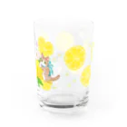 たたメーピーのたたメーピー 〈レモンとにゃんたち🍋🐈〉 Water Glass :back