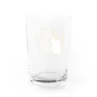 かわいいもののおみせ　いそぎんちゃくの仲良し猫　縞三毛&灰 Water Glass :back