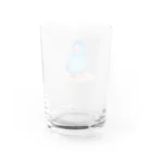 まめるりはことりのブルーマメルリハ【まめるりはことり】 Water Glass :back