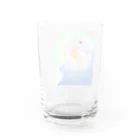 まめるりはことりのセキセイインコ　オパーリン大【まめるりはことり】 Water Glass :back