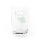 金曜日のまつなしグッズショップのおはよう Water Glass :back