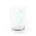 ごはんのメロン猫ソーダ Water Glass :back