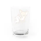 ルキノでざいんのスムースチワワの Lulu と Kiki Water Glass :back