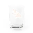 FURUTORI SHOPの透明水彩のコーギー グラス反対面