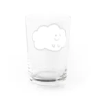 アジサイの織のもくもさん Water Glass :back