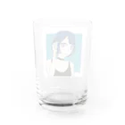 ガールズルームの青ショートさん Water Glass :back