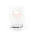 ほほらら工房 SUZURI支店のすごくおいしいだいすきなスイカ Water Glass :back