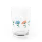 Asahi art styleの花花花 Water Glass :back