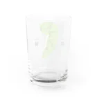 さちこの生物雑貨のナミアゲハ　前蛹 Water Glass :back