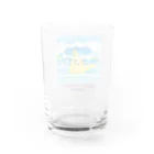 油絵描きの小物売り場の銭湯大好き！　羽を伸ばそう Water Glass :back