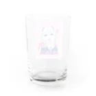 にくまん子の✨🥺💕✂️🐣🍼🔪🎀🍓つよい精神力🍓🎀🔪🍼🐣✂️💕🥺✨ Water Glass :back