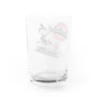 Poooompadoooourのrailroads　お猿さん　クラシック Water Glass :back