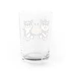 きたかみグッズSHOP(*´ｪ`*)の忍犬にまこま（背景透過Ver.) Water Glass :back