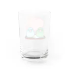 まめるりはことりのまめ大福マメルリハ【まめるりはことり】 Water Glass :back