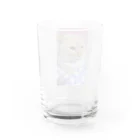 ねことお休みどころ　しらたまの【シャム氏】クリアコップ Water Glass :back