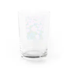 u tsu ro hi -のチューリップとネモフィラ Water Glass :back