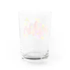 chicacoのカラフルなお花たち Water Glass :back