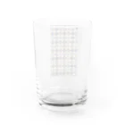 augustのタイル〈ブルー✖️ブラウン〉 Water Glass :back