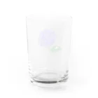 みっきーの6月のあじさいとカタツムリ Water Glass :back