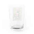 黒柴ショップの黒豆柴ジャンプ！ Water Glass :back