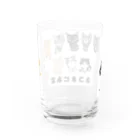 ネコまにあ 【12匹の猫➕うずら】のネコまにあ家いらすと　13匹 Water Glass :back