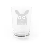 PETIT PARADE　小鳥遊すずめのデザイナーズ黒ウサA Water Glass :back